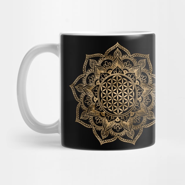 Golden Flower of Life in Lotus by Nartissima